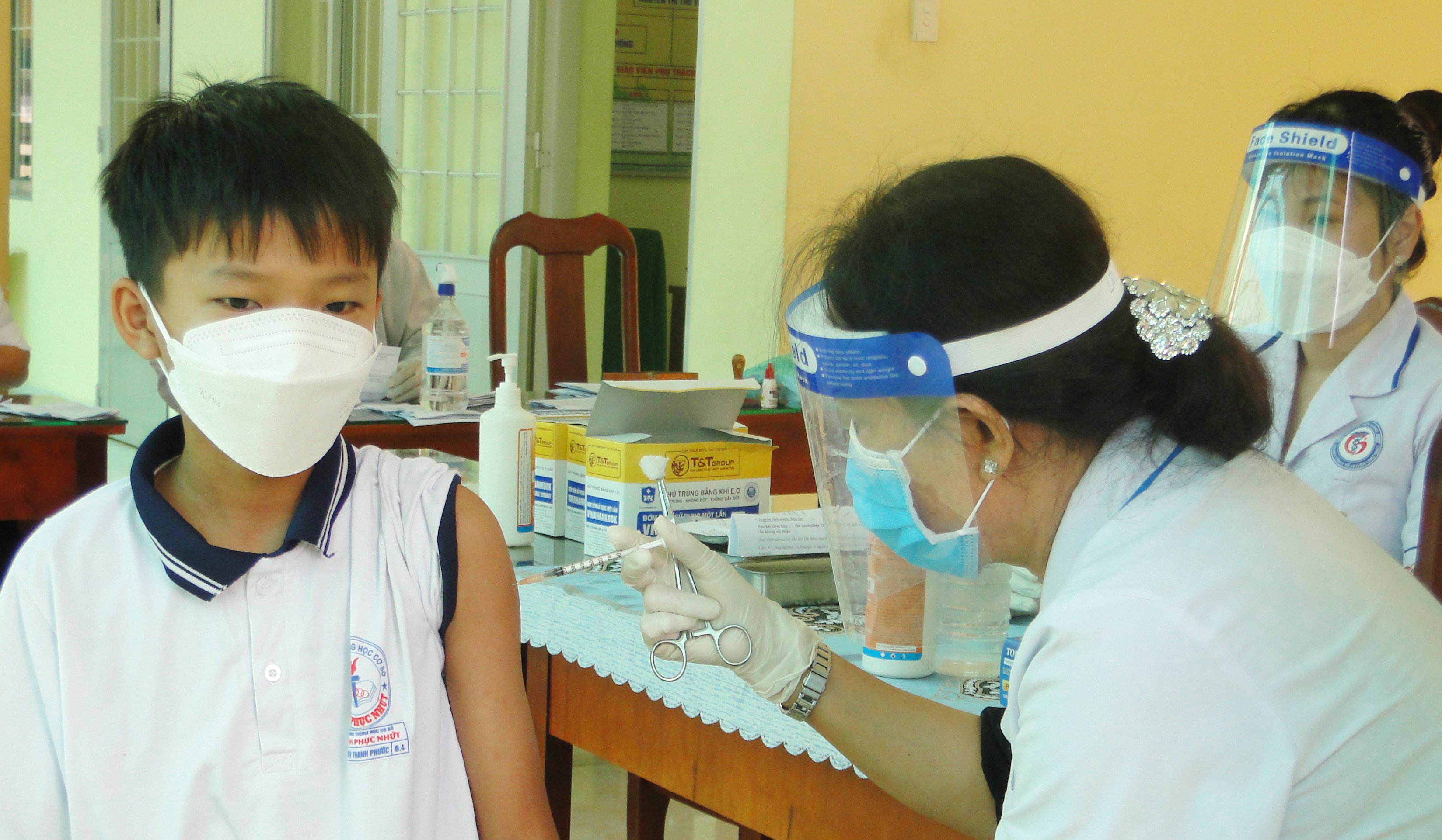 Công tác tiêm vắc xin cho trẻ được thực hiện an toàn