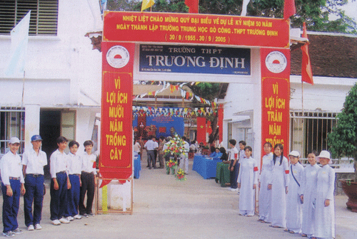 Trường THPT Trương Định. Ảnh: NGUYÊN CHƯƠNG