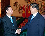 Thủ tướng Nguyễn Tấn Dũng gặp Phó Chủ tịch Trung Quốc Tập Cận Bình