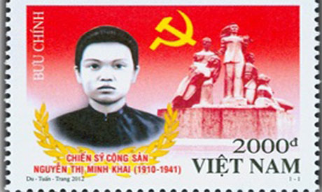 Tem nữ chiến sĩ cộng sản Nguyễn Thị Minh Khai. Ảnh: ICT News