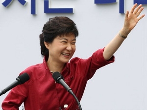 Tổng thống mới đắc cử Hàn Quốc Park Geun-Hye. Ảnh: AFP