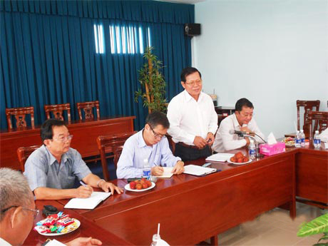 Chủ tịch UBND tỉnh Nguyễn Văn Khang làm việc với Công ty CP Gò Đàng.