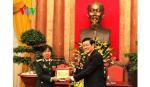 Chủ tịch nước Trương Tấn Sang gặp mặt điển hình tiên tiến toàn quân