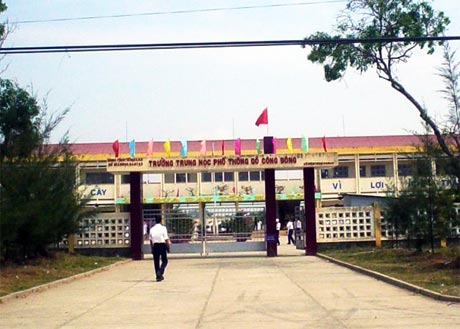 Trường THPT Gò Công Đông.