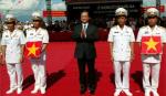 Thủ tướng Nguyễn Tấn Dũng dự Lễ thượng cờ Tổ quốc trên hai tàu ngầm
