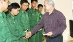 Thăm và tặng quà CBCS Đại đội Huấn luyện - Cơ động BĐBP Tiền Giang