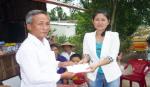 Chị Trang tích cực tham gia hoạt động từ thiện - xã hội