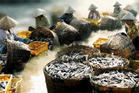 Tác phẩm “ Quà của biển” của Hữu Tiến ( Tiền Giang) HCV Liên hoan ảnh nghệ thuật ĐBSCL năm 2006.