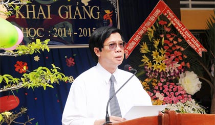 Ông Nguyễn Văn Danh phát biểu tại buổi lễ.