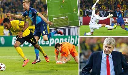 Arsenal thua đau trong chuyến làm khách tại Dortmund.