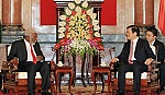 Chủ tịch nước Trương Tấn Sang tiếp khách quốc tế