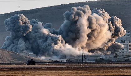 Kobane rơi vào tay Tổ chức Nhà nước Hôi giáo tự xưng. Ảnh: AFP/TTXVN
