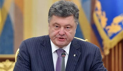 Tổng thống Ukraine Petro Poroshenko. Ảnh: AFP