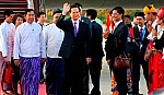 Thủ tướng Nguyễn Tấn Dũng tới Thủ đô Nay Pyi Taw
