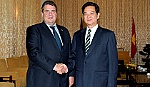Thủ tướng Nguyễn Tấn Dũng tiếp Phó Thủ tướng Sigmar Gabriel (CHLB Đức)