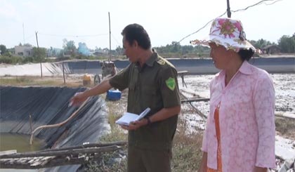Hiện trường vụ điện giật ở xã Tân Phước, huyện Gò Công Đông.