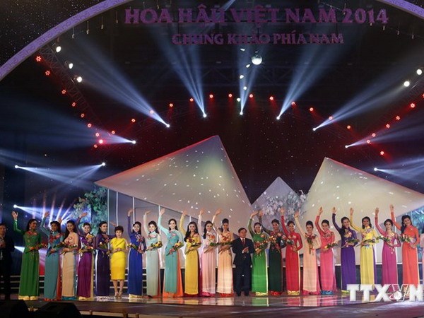 Vòng chung khảo Hoa hậu Việt Nam khu vực phía Nam. (Ảnh: Duy Khương/TTXVN)