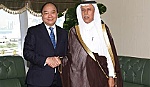 Phó Thủ tướng Nguyễn Xuân Phúc hội đàm với Phó Thủ tướng Qatar