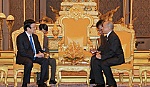 Chủ tịch nước Trương Tấn Sang hội kiến Quốc vương Norodom Sihamoni