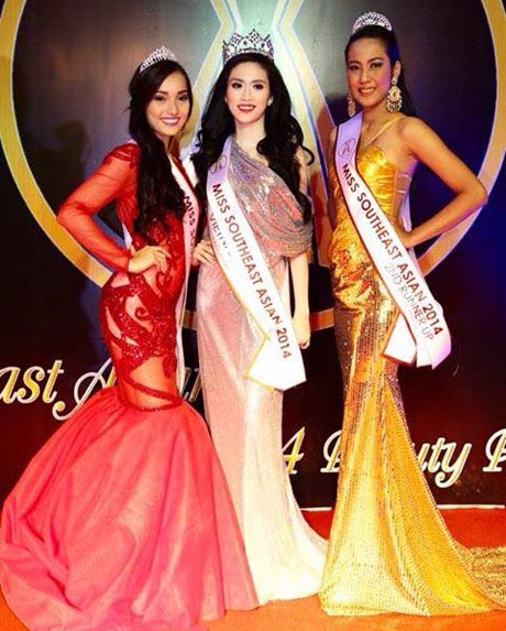 Vũ Trần Triều Thu đăng quang ngôi vị Hoa hậu Đông Nam Á 2014.