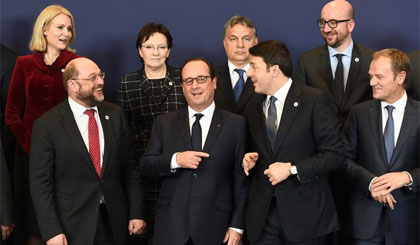 Các nhà lãnh đạo EU chụp ảnh l