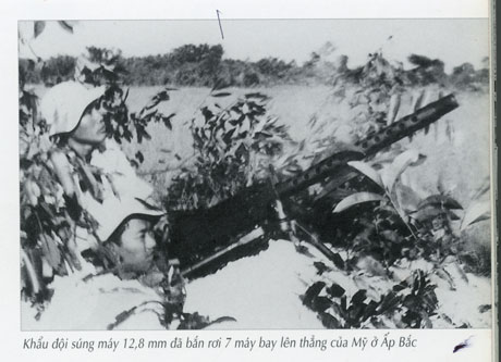 Khẩu đại liên đã hạ 6 trực thăng trong trận Ấp Bắc.
