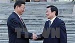 Lãnh đạo Việt - Trung trao đổi điện mừng 65 năm quan hệ ngoại giao