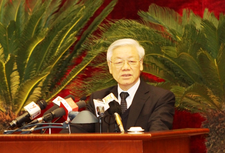  Tổng Bí thư Nguyễn Phú Trọng phát biểu chỉ đạo Hội nghị. Ảnh: TH