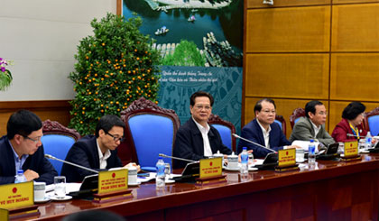 Thủ tướng Nguyễn Tấn Dũng chủ trì phiên họp toàn thể đầu tiên của Ban Chỉ đạo quốc gia về hội nhập quốc tế. Ảnh: VGP/Nhật Bắc