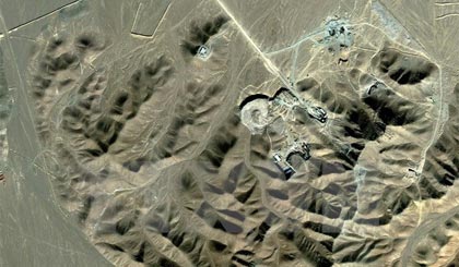 Một cơ sở được cho là nơi Iran làm giàu urani ở ngoại ô Qom. Ảnh: AFP/TTXVN