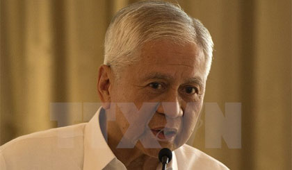 Ngoại trưởng Philippines Albert del Rosario. Ảnh: AFP/TTXVN