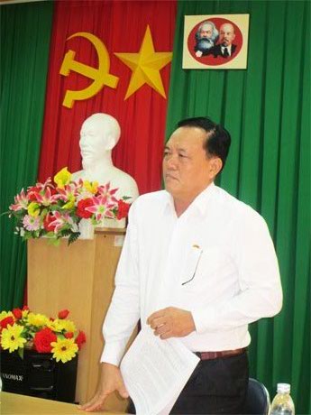 Ông Lê Văn Nghĩa, Phó Chủ tịch UBND tỉnh kết luận  đối với trường hợp của ông Trần Văn Luận.