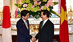 Thủ tướng Nguyễn Tấn Dũng hội đàm với Thủ tướng Shinzo Abe