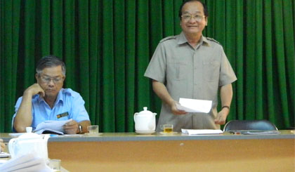 Ông Trần Thanh Đức, Phó chủ tịch UBND tỉnh kết luận vụ khiếu nại của bà Nguyễn Thị Hồng Liên.
