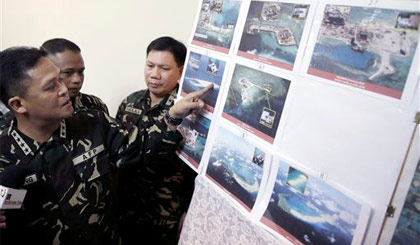 Quân đội Philippines tố các hành động gây căng thẳng của Trung Quốc ở Biển Đông. Ảnh tư liệu: AP