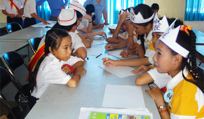 Diễn đàn “Trẻ em nói” là hoạt động giúp trẻ em thực hiện quyền bày tỏ chính kiến của mình.