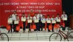 Quỹ Bảo trợ trẻ em tỉnh trao 50 xe đạp cho học sinh khó khăn