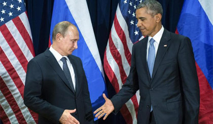 Phải chăng châu Âu thấy rằng Tổng thống Nga Vladimir Putin là đồng minh tin cậy hơn Tổng thống Mỹ Barack Obama (Nguồn: AFP)