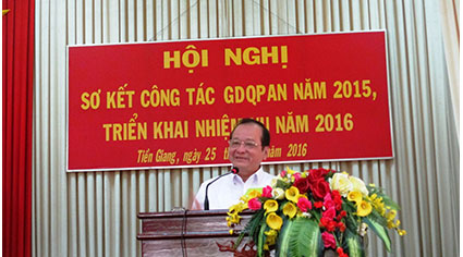 Đồng chí Trần Thanh Đức - Phó Chủ tịch UBND tỉnh phát biểu chỉ đạo hội nghị