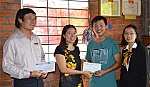 Vietcombank Tiền Giang hỗ trợ chi phí điều trị cho sinh viên Nguyễn Minh Nghĩa