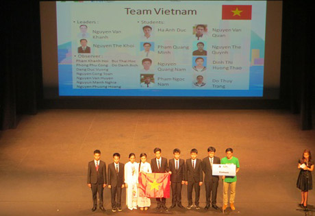 Đội tuyển Việt Nam dự thi Olympic Vật lý châu Á. Ảnh: dantri.com.vn