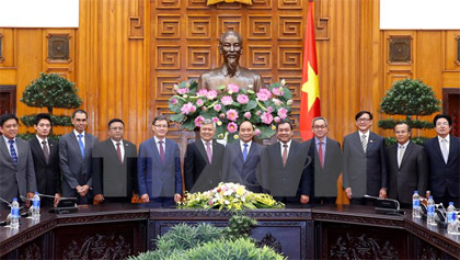 Thủ tướng Nguyễn Xuân Phúc tiếp Đại sứ các nước ASEAN tại Việt Nam. Ảnh: Thống Nhất/TTXVN
