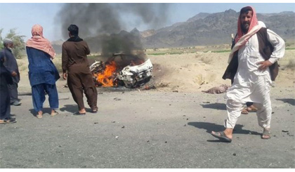 Thủ lĩnh của Taliban Akhtar Mansour được cho là đã thiệt mạng khi chiếc xe chở nhân vật này trúng tên lửa. Nguồn: AFP