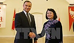 Phó Chủ tịch nước Đặng Thị Ngọc Thịnh hội kiến Tổng thống Ba Lan