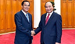 Thủ tướng tiếp Bộ trưởng Bộ Kế hoạch và Đầu tư Lào