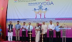 Gần 200 người tham dự Ngày Quốc tế Yoga lần 2 tại Tiền Giang