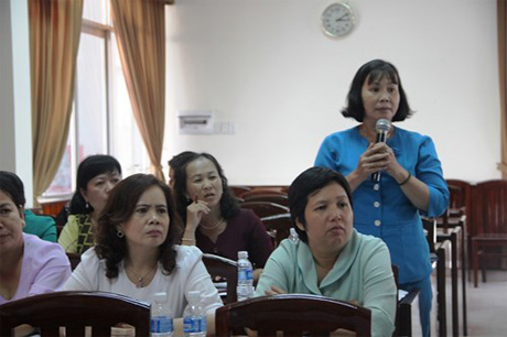  Đại diện các trường học ở Tiền Giang chia sẻ ý kiến