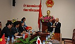 Lãnh đạo tỉnh tiếp Tổ chức thúc đẩy ngoại thương Nhật Bản