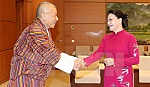 Chủ tịch Quốc hội Nguyễn Thị Kim Ngân tiếp Chủ tịch Quốc hội Bhutan