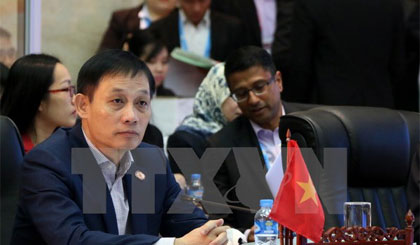 Thứ trưởng Ngoại giao Lê Hoài Trung tại Hội nghị cấp cao ASEAN. Nguồn: TTXVN
